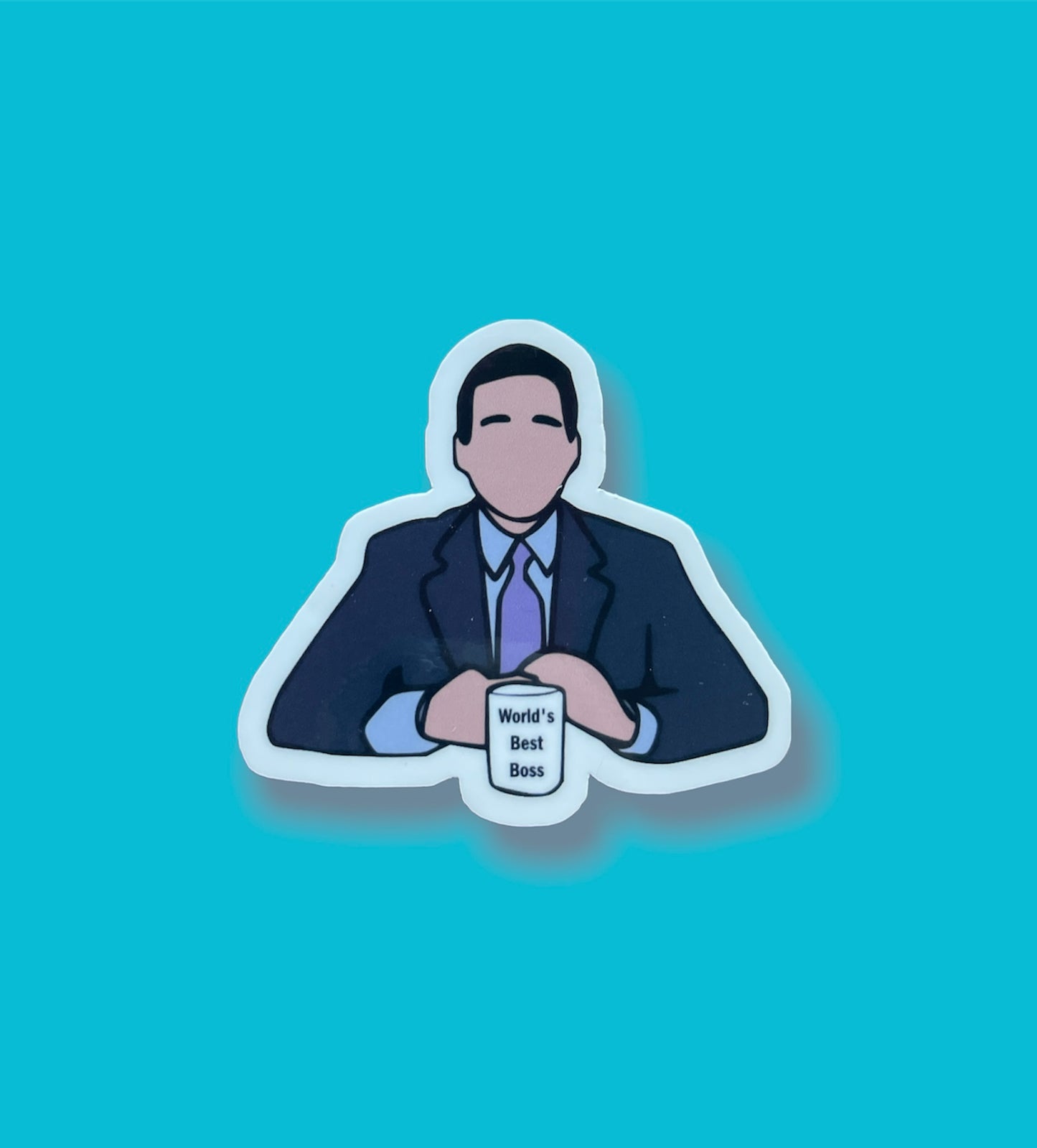 Faceless Michael Scott Sticker