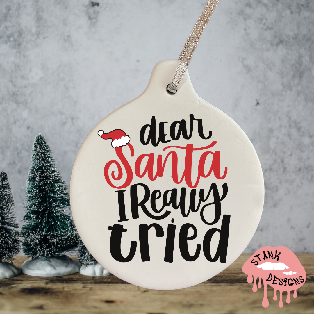 Dear Santa I Really Tried