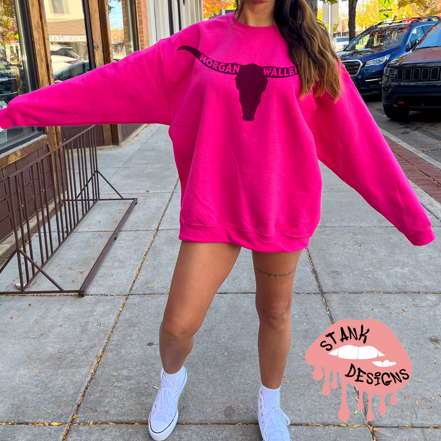 Wallen Horns Sweatshirt Hot Pink