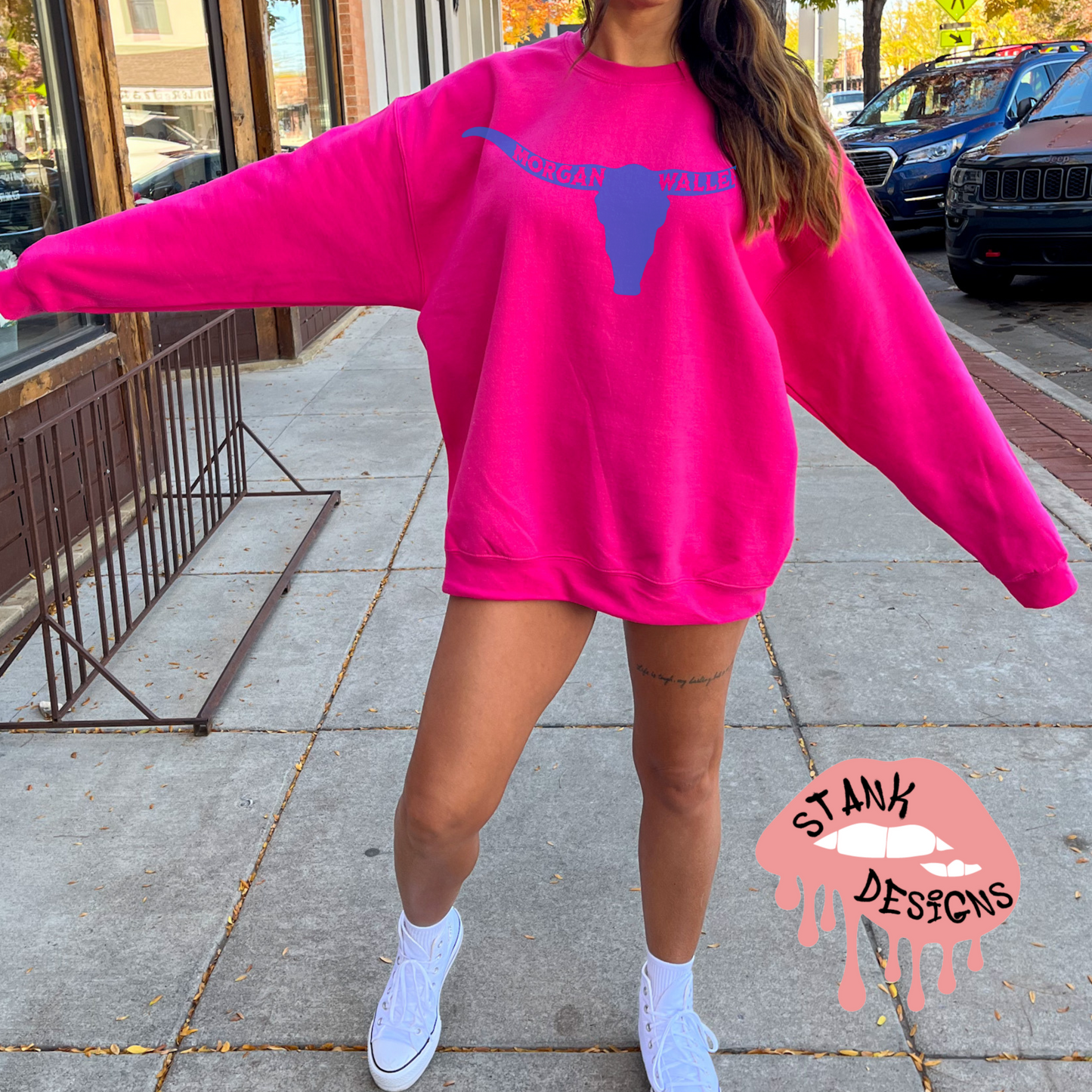 Wallen Horns Sweatshirt Hot Pink