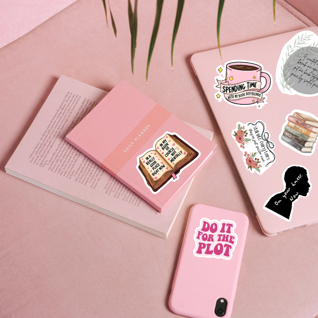 Spending Time With My Book Boyfriends - Sticker