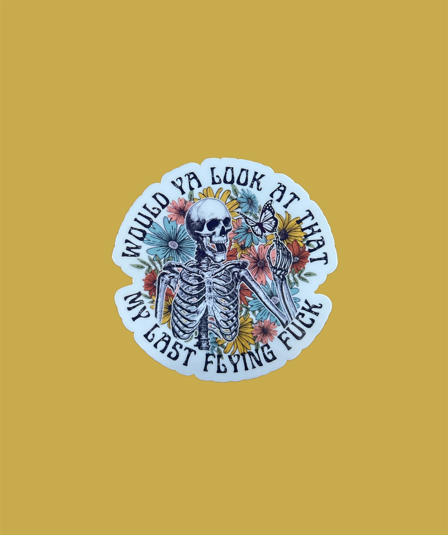 Flying F*ck Sticker