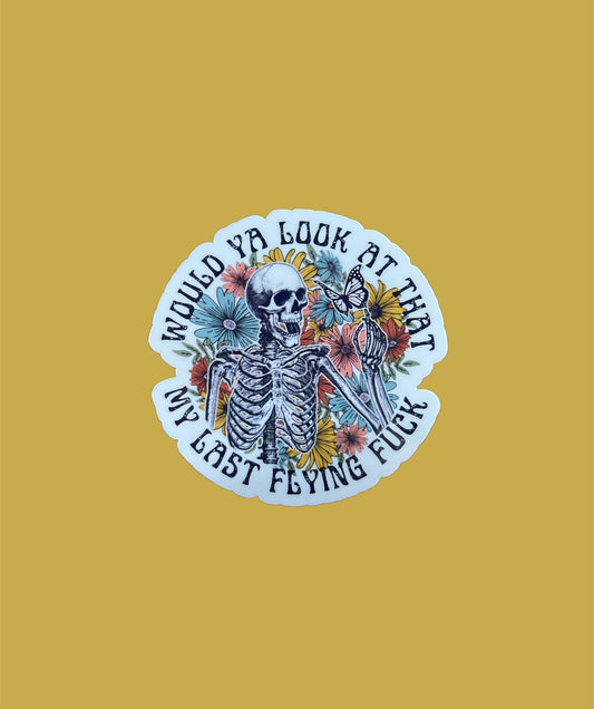 Flying F*ck Sticker